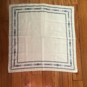 Vintage Celine silk crepe chain link scarf